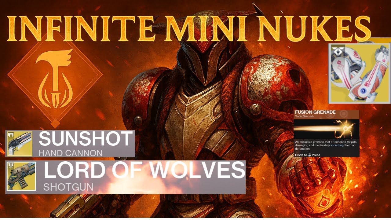 This TITAN Build is ILLEGAL… Ashen Wake Fusion Grenade Spam | Destiny 2 Solar Titan