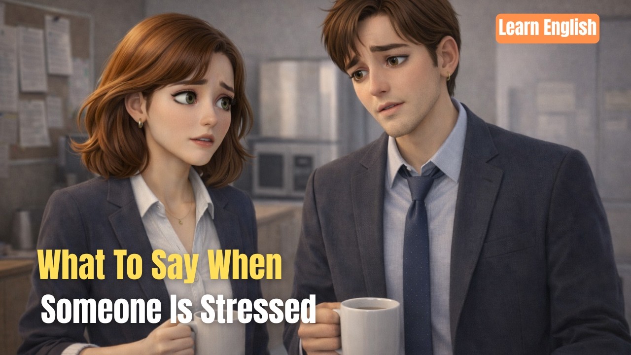 What To Say When Someone Is Stressed | Natural English Phrases for Real Conversations| Learn English