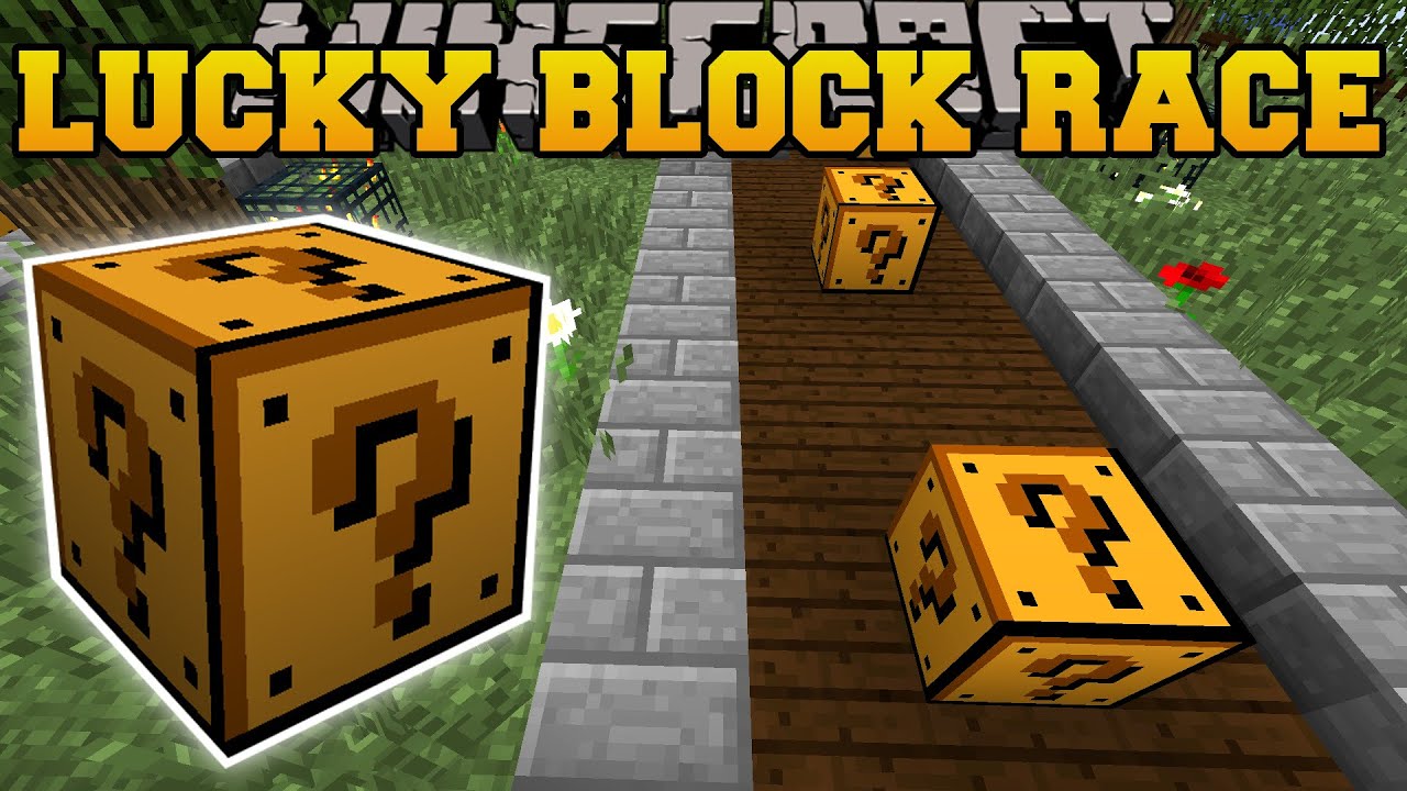 Minecraft: CRAZY ANIMATED LUCKY BLOCK RACE - Lucky Block Mod - Modded Mini-Game