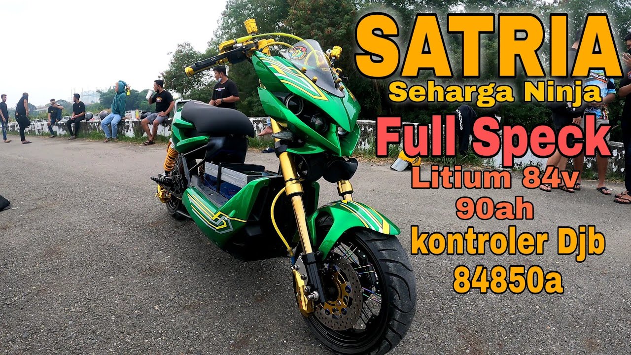 SEPEDA LISTRIK INSKEY FULL MODIF SEHARGA NINJA | MODIFIKASI SEPEDA LISTRIK TAIWAN