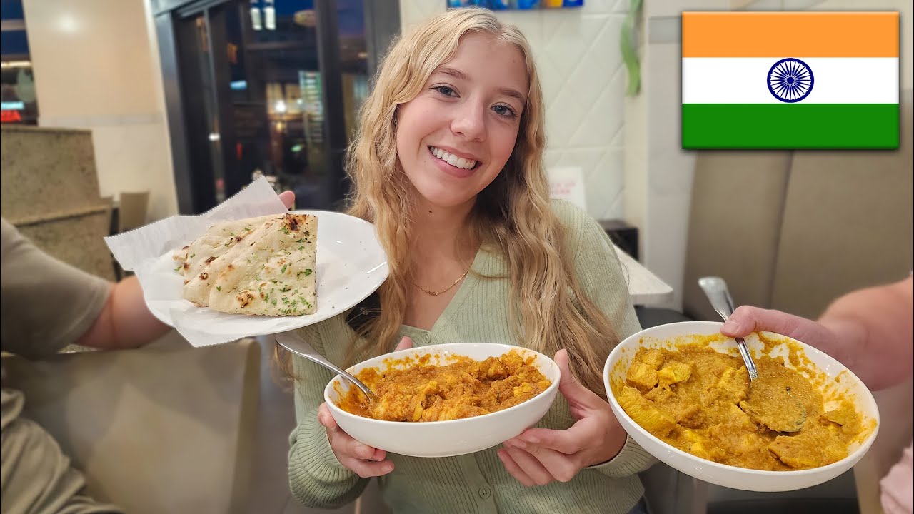 Моя американская сестра впервые пробует индийскую еду 🇮🇳