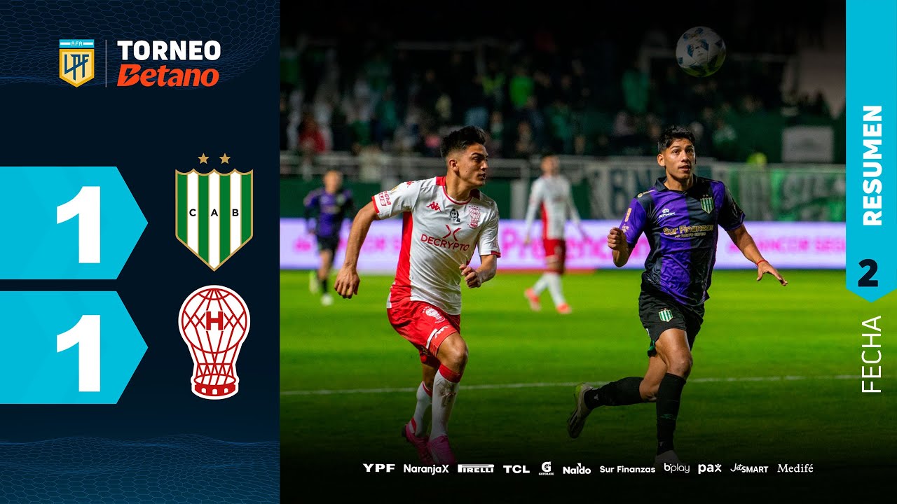 BANFIELD 1 - 1 HURAC&Aacute;N  | Resumen del partido | #TorneoBetano 2024