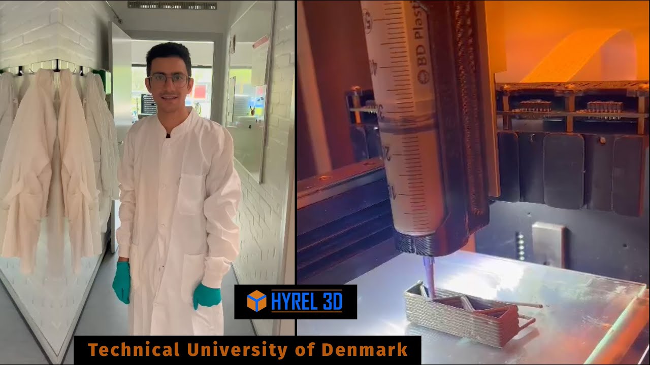Technical University of Denmark printing on a Hyrel 3D Printer