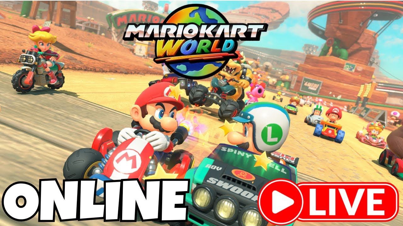 Mario Kart World AO VIVO | Subindo Rank nas Corridas Online 🔥