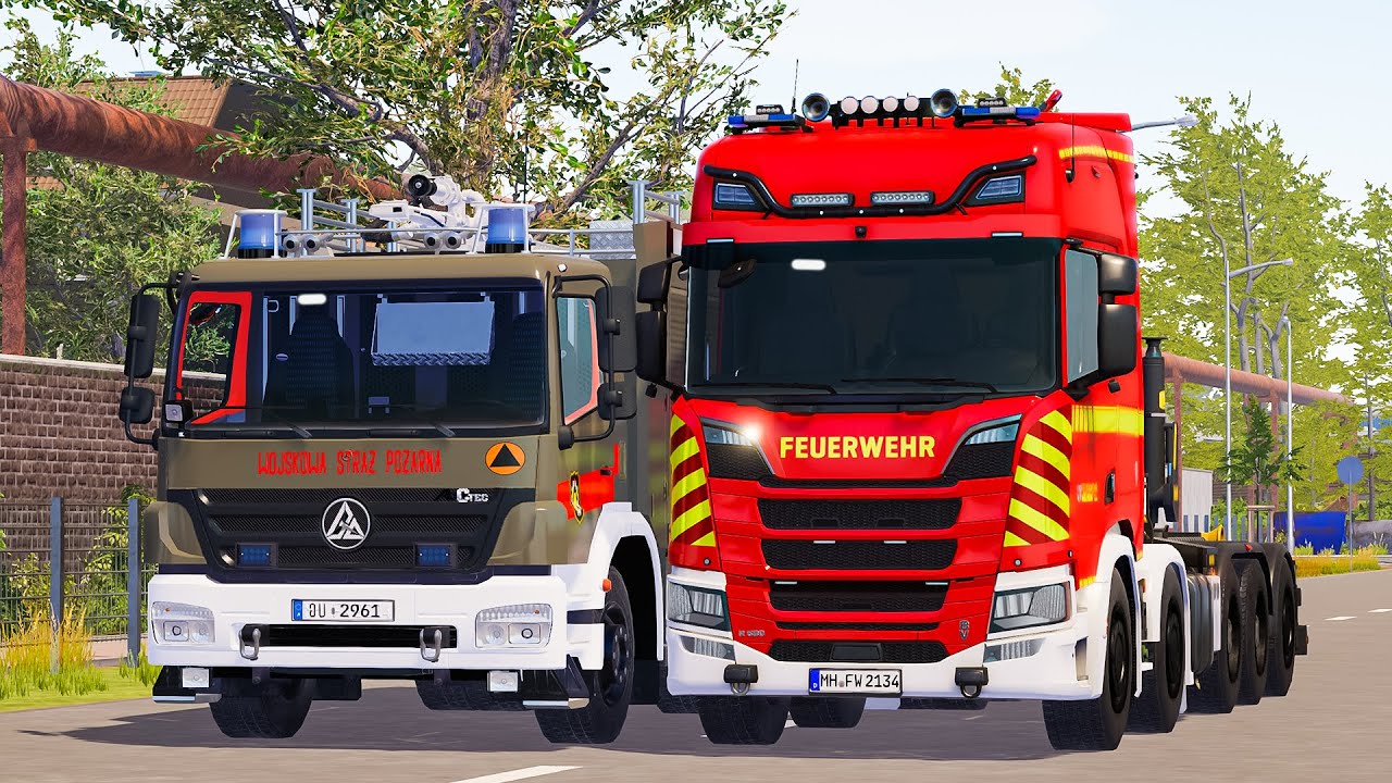 Emergency Call 112 - Polish New Skins Swap Body Vehicle and Firefighter on Duty! 4K