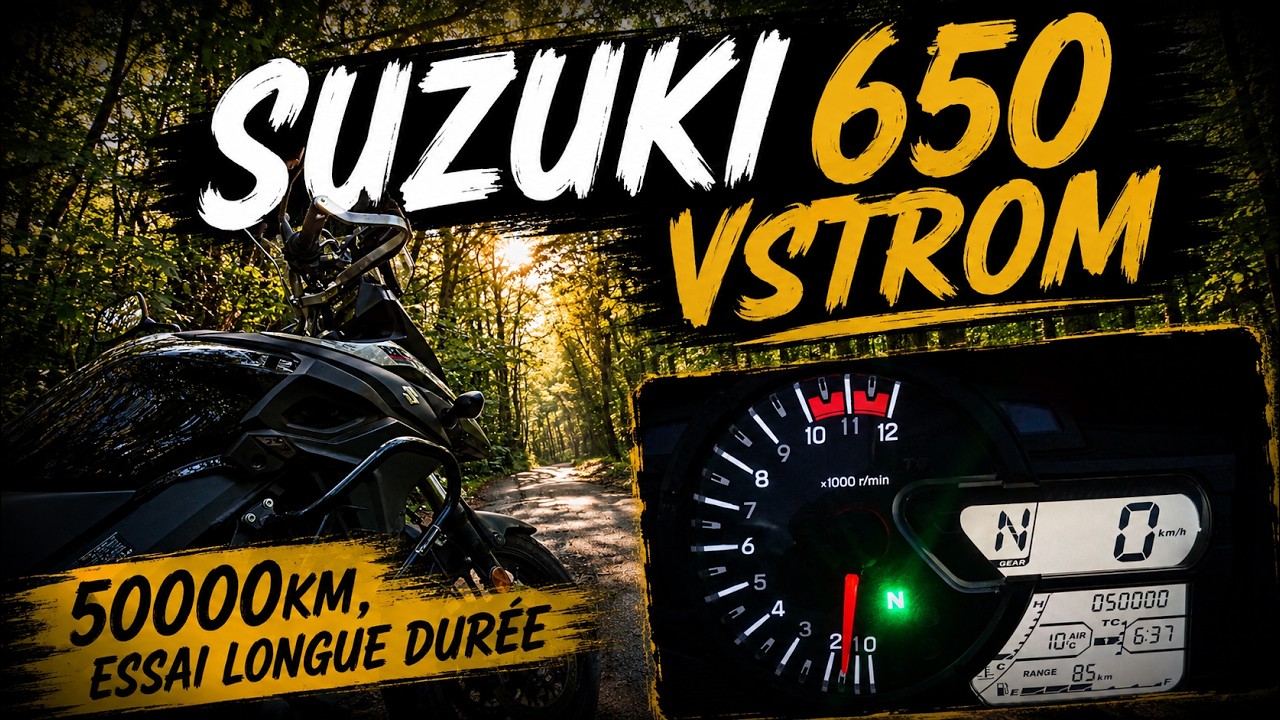 50000km en SUZUKI 650 VSTROM -essai longue durée-