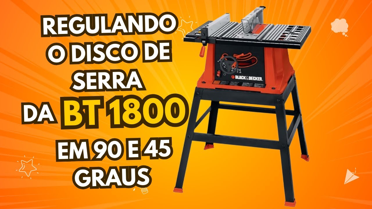 Aprenda a fazer o ajuste em 90 e 45 graus na antiga BT 1800