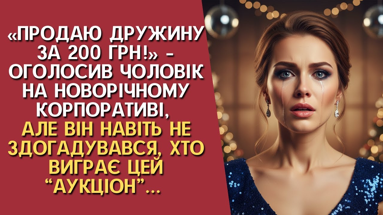 На новорічному корпоративі чоловік продав мене за 200 гривень… А потім зʼявився він...