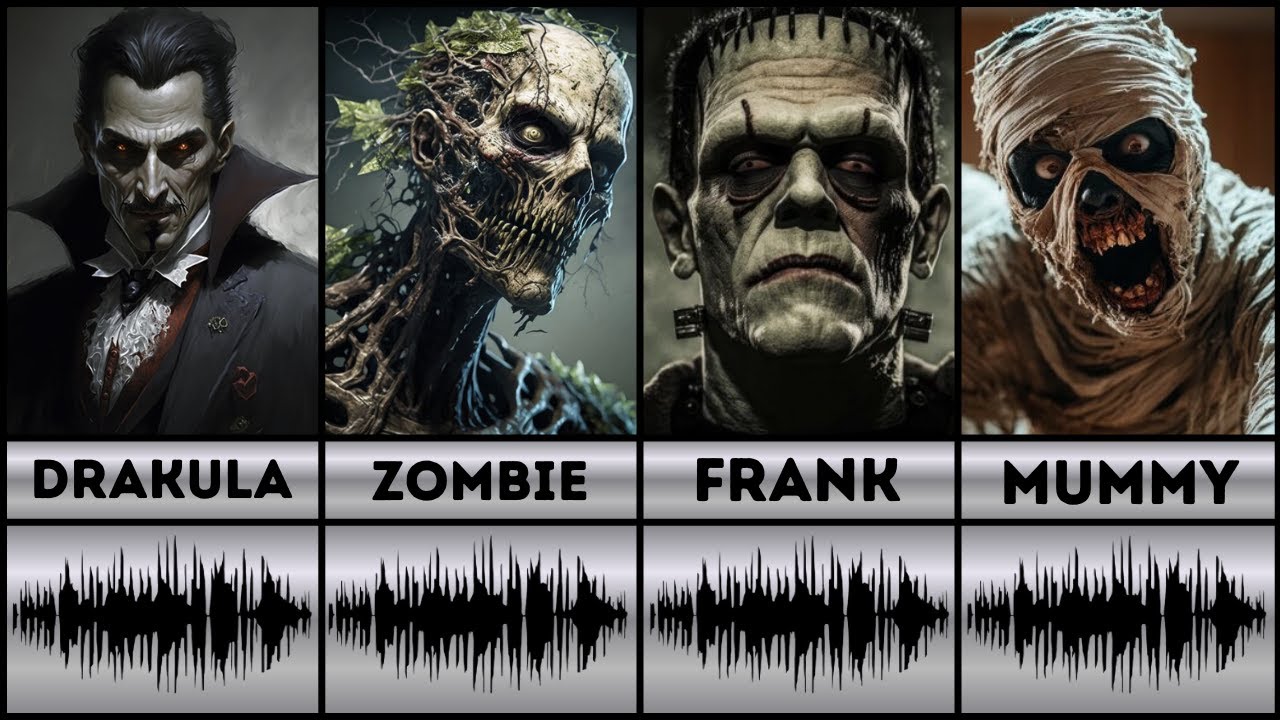Mythical Halloween Monsters sounds (With Audio) Part 1