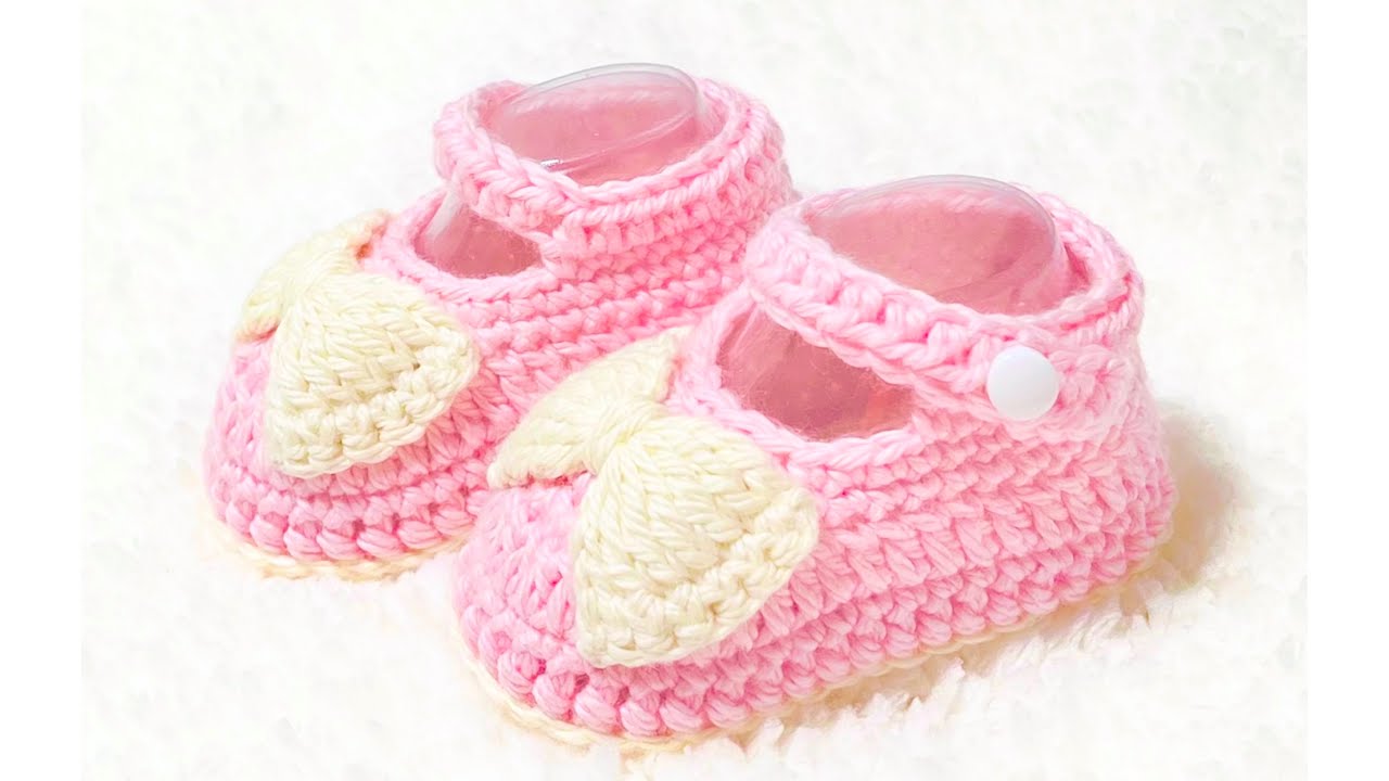 Easy Crochet baby booties, crochet slippers HOW TO CROCHET crochet for baby