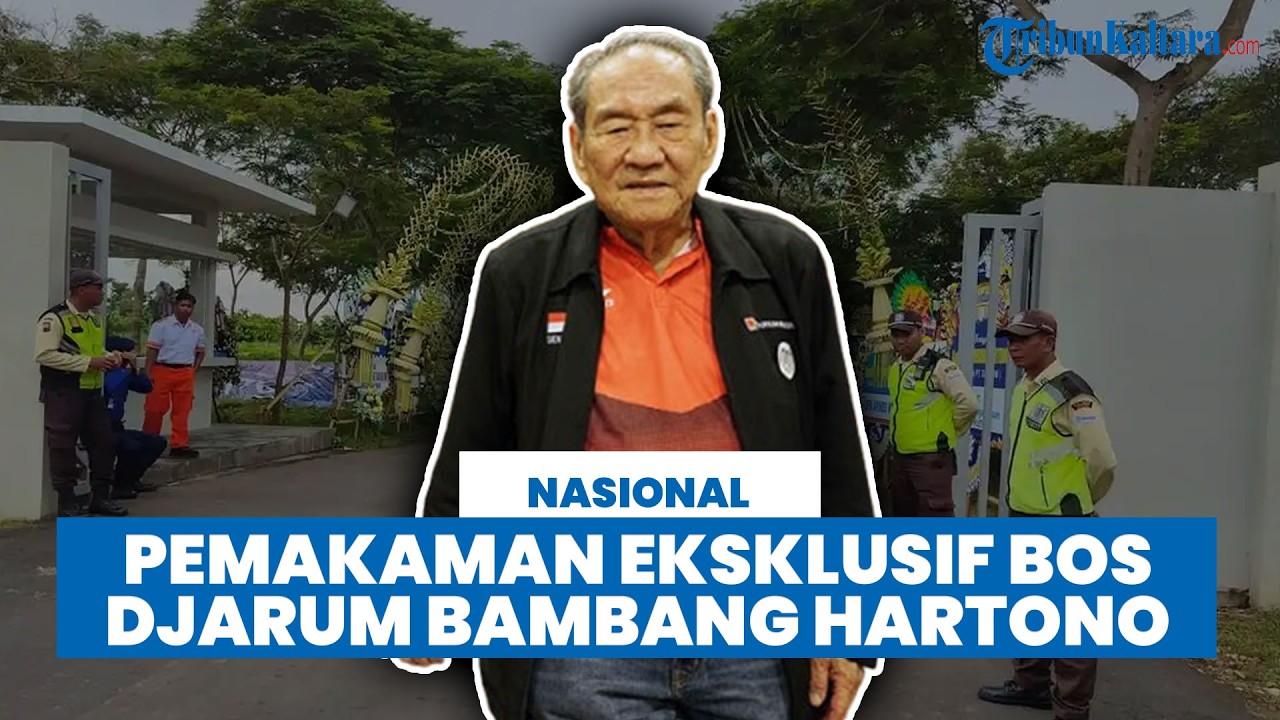 Suasana Pemakaman Eksklusif Bambang Hartono di Rembang, Dipenuhi Janur Kuning dan Karangan Bunga