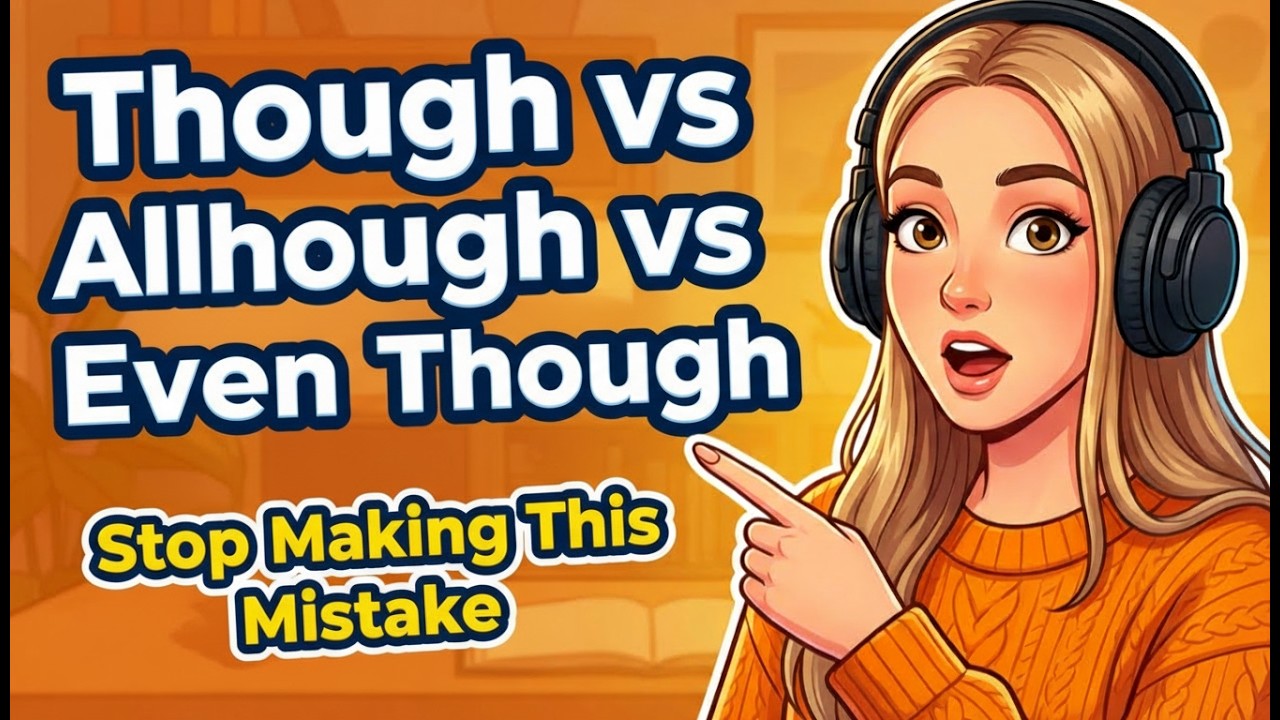 Though vs Although vs Even Though | Stop Making This Mistake | English Podcast