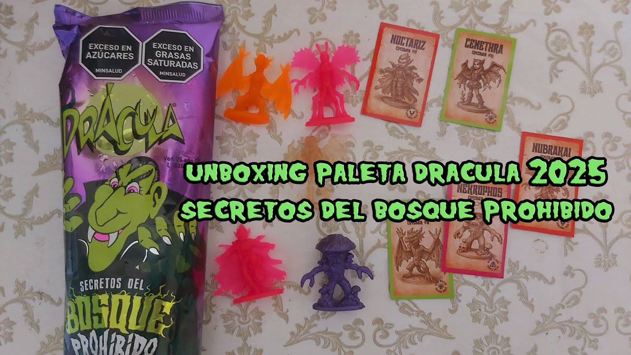 UNBOXING PALETA DRACULA 2025 SECRETOS DEL BOSQUE PROHIBIDO