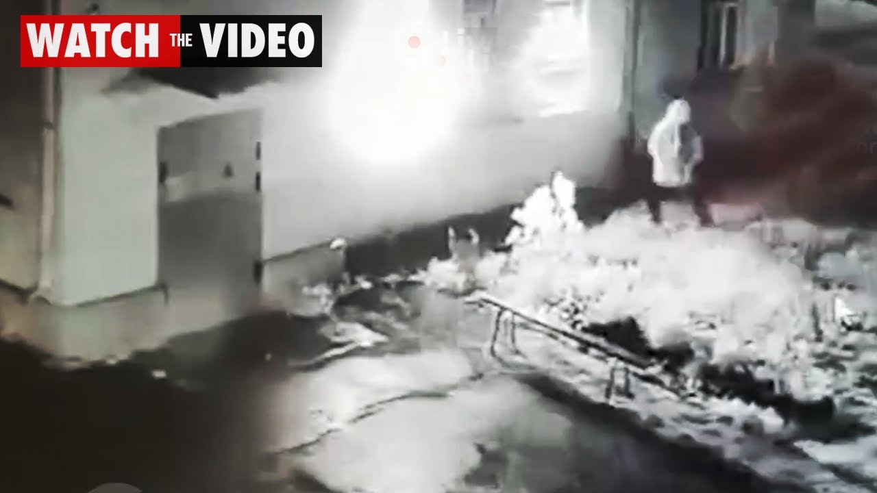 Military recruitment office set on fire near Moscow