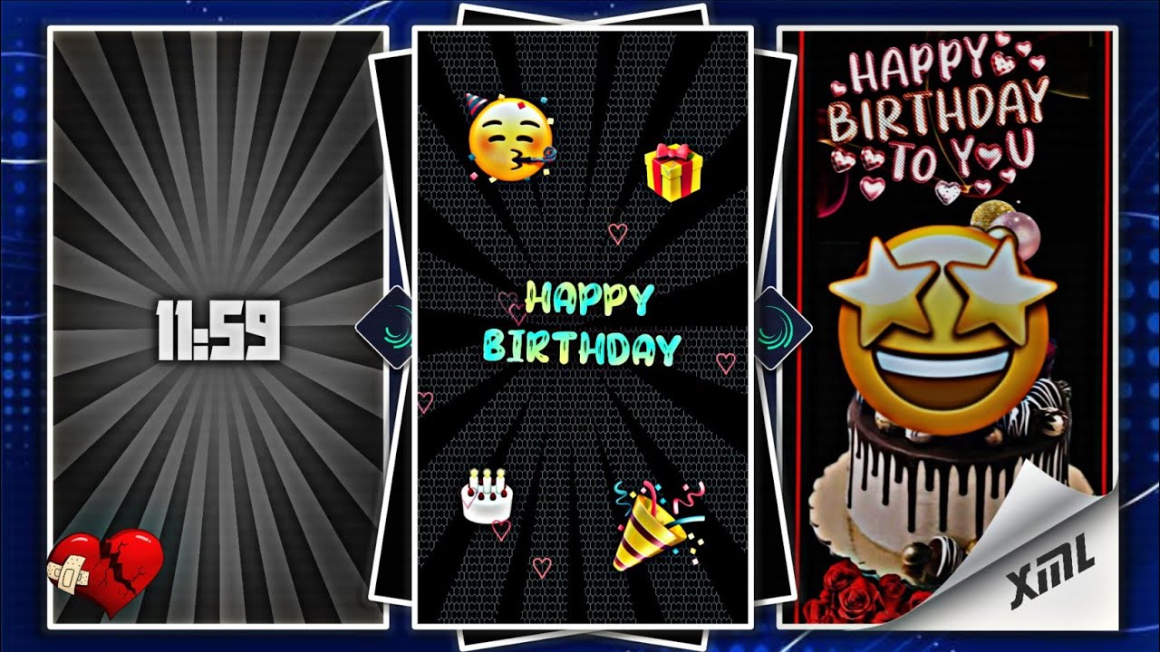 HAPPY BIRTHDAY 🥳🎉 | 3D Latest EFCT NEW XML FILE 🎟️| BIRTHDAY XML PRESET #alightmotion | M_Status 146