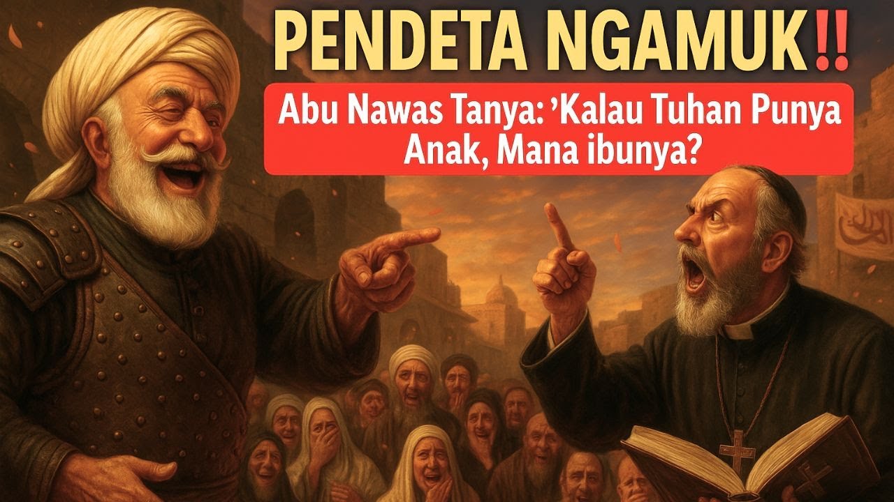 PENDETA NGAMUK‼️Abu Nawas Tanya_ “Kalau Tuhan Punya Anak, Mana Ibunya