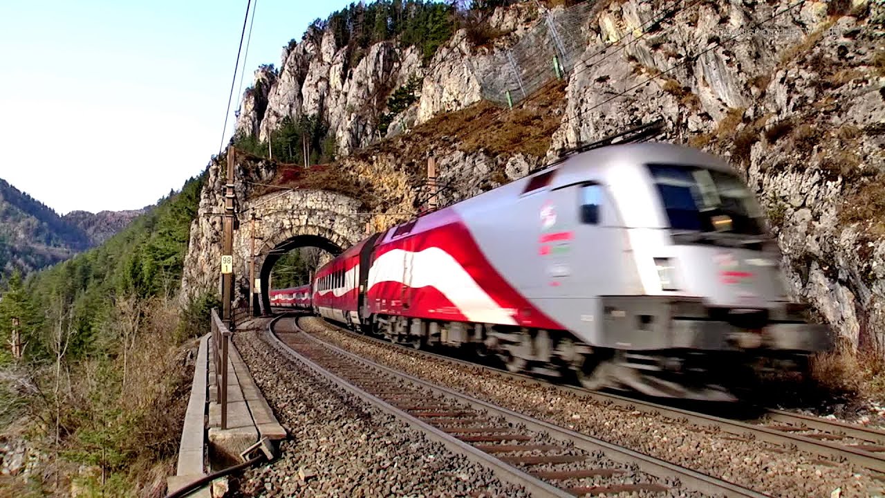 Semmeringbahn im Februar 2014: Krausel Klause, Kalte Rinne, Breitenstein