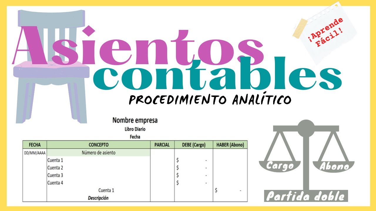 CÓMO HACER ASIENTOS CONTABLES: Procedimiento Analítico ✅ APRENDE FÁCIL📝