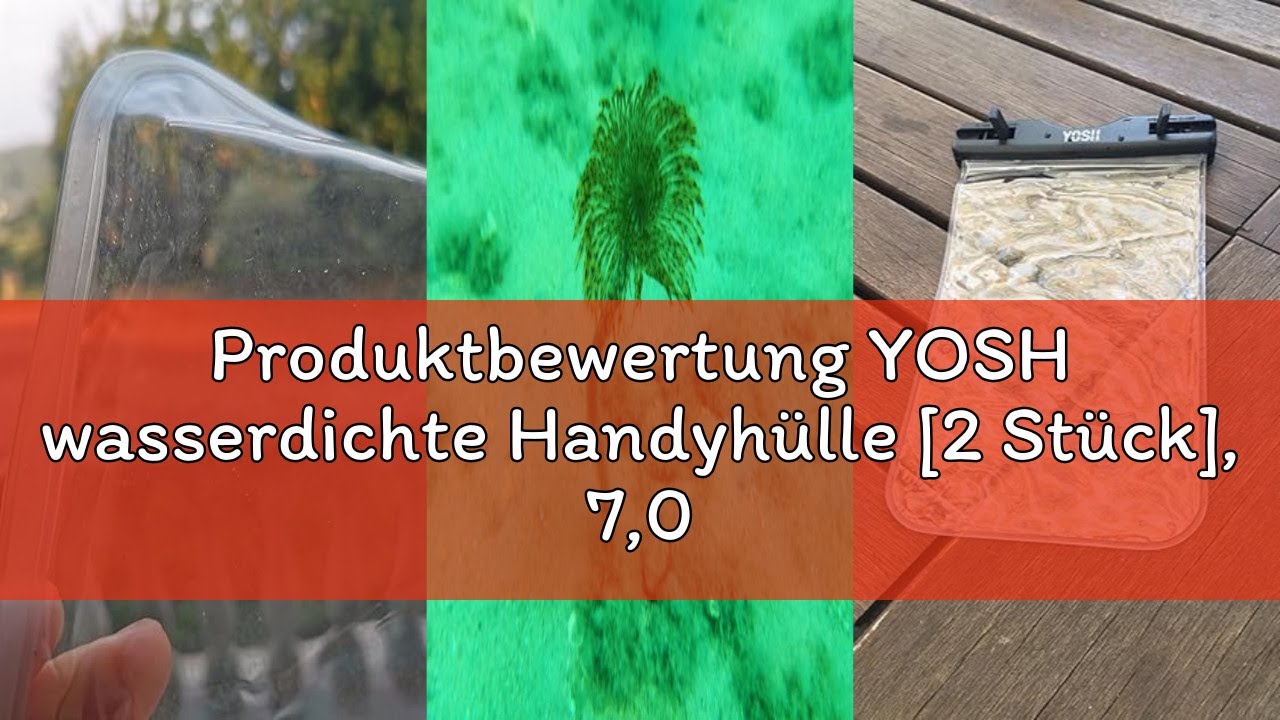 Produktbewertung YOSH wasserdichte Handyhülle [2 Stück], 7,0 Zoll IPX8 Unterwasser Handyhülle, Wasse