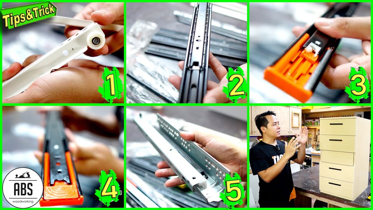 Cara Pasang Rel Laci Double Track TACO - Push Open - Soft Close - Tandem & Rel Laci Roda