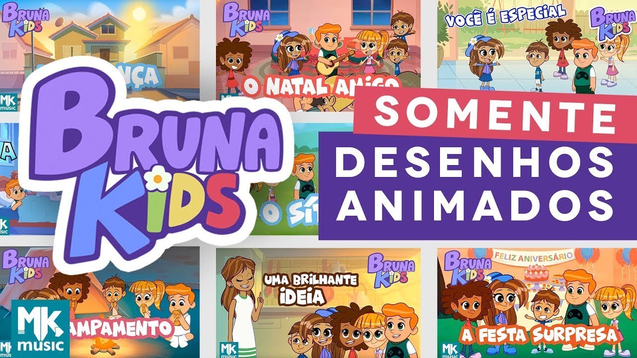 Bruna Kids COMPLETO - Somente DESENHO ANIMADO - Diversão para Crianças - Festa Infantil