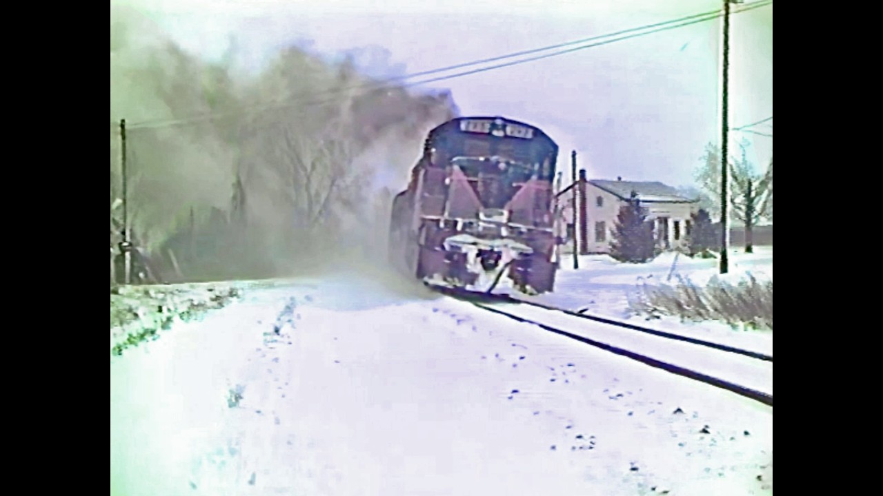 Xmas '83: D&H GV-1, 7400T of G&W Salt, Grinds West on Lost DL&W Main