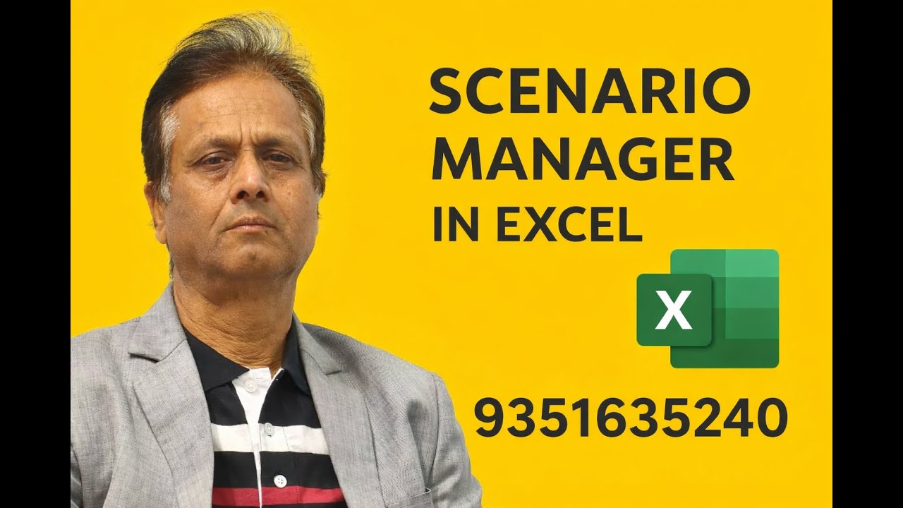 SCENARIO MANAGER IN EXCEL