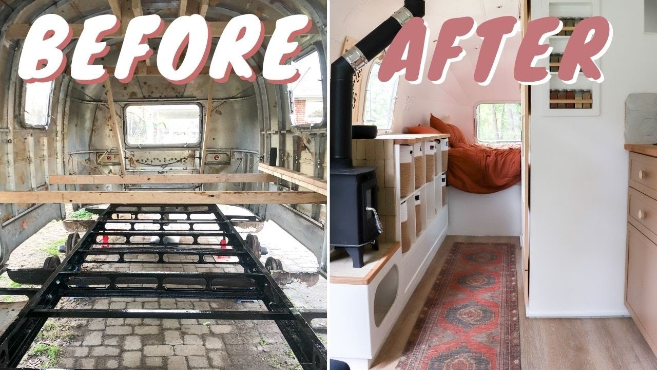 VINTAGE AIRSTREAM TOUR || tour of a beautiful 1973 Airstream FULL DIY AIRSTREAM RENOVATION