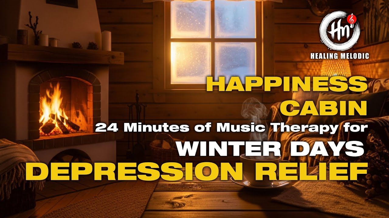 HAPPINESS Cabin : +/- 24 Minutes Music Therapy to Relieve Winter Depression #musictherapy #healing