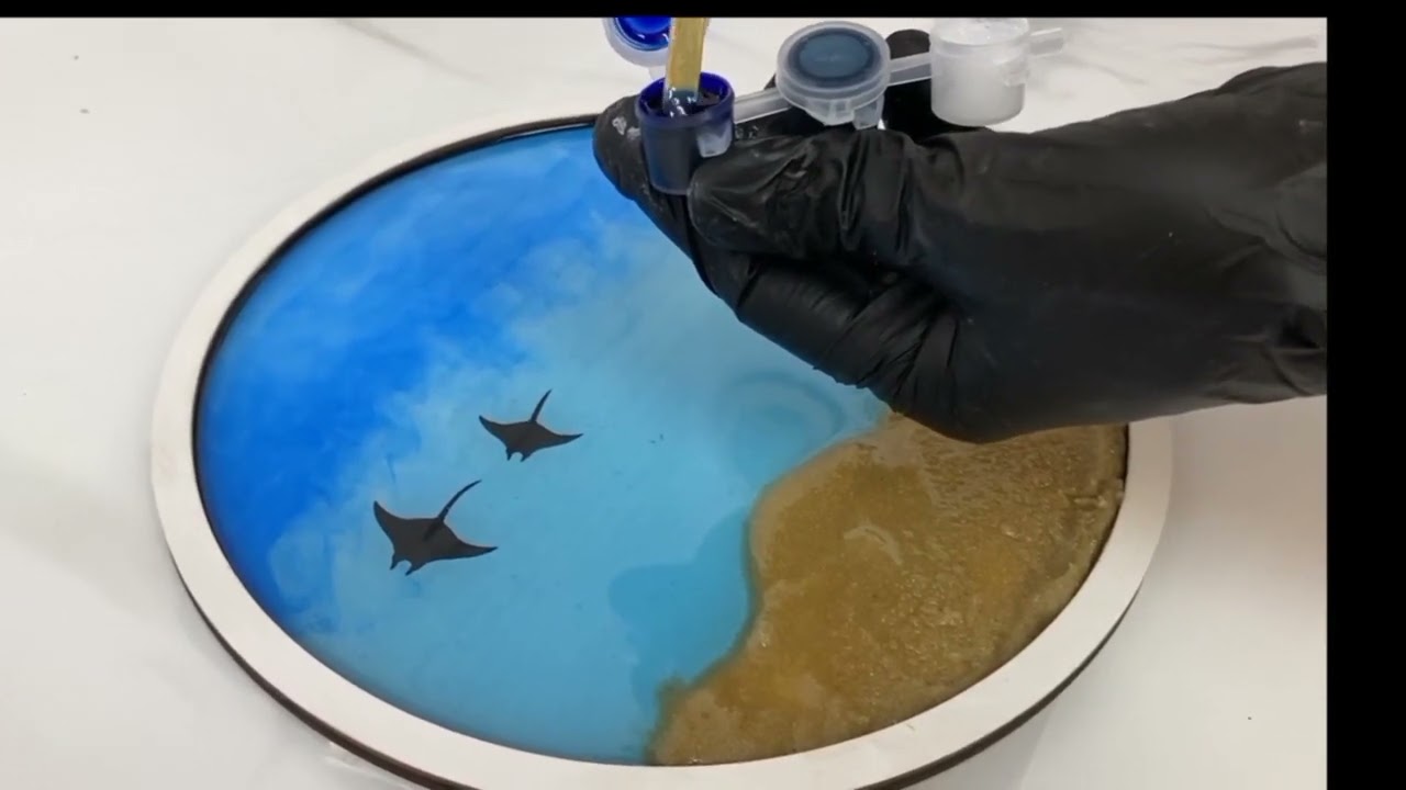 Обновленный мастер класс море из эпоксидной смолы и мха набор для творчества