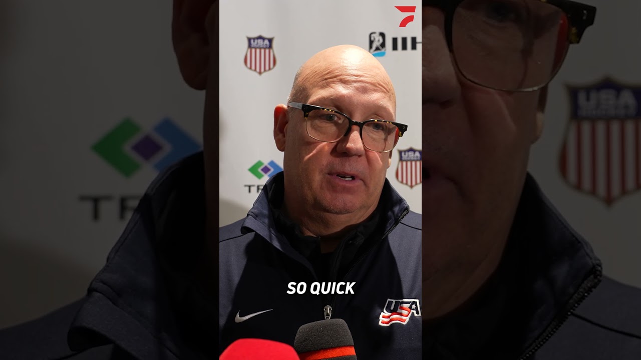 USA head coach Bob Motzko provides an update on Cole Hutson 
