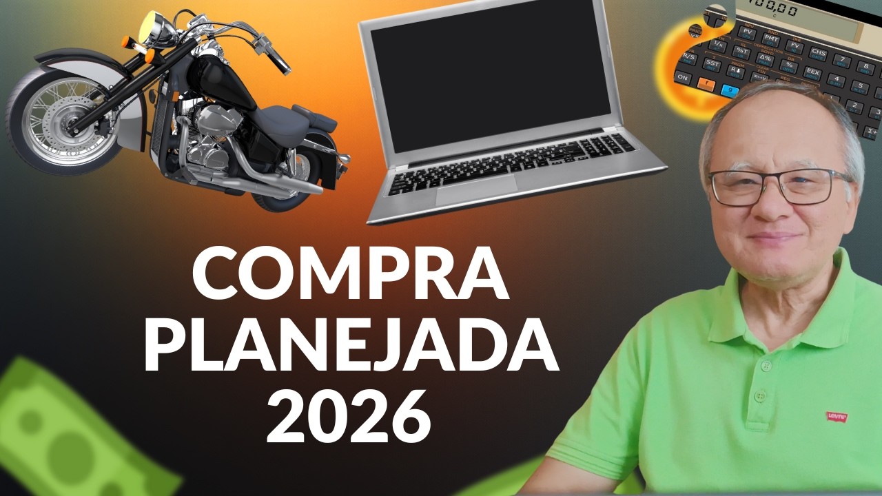 Comprar Moto ou Notebook: Planejamento 2026 com HP 12C