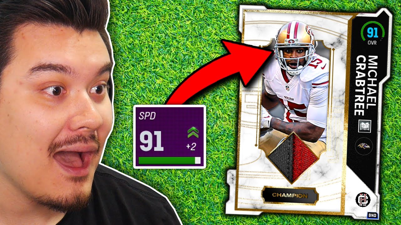 Michael Crabtree gets 91 SPEED on a Theme Team!