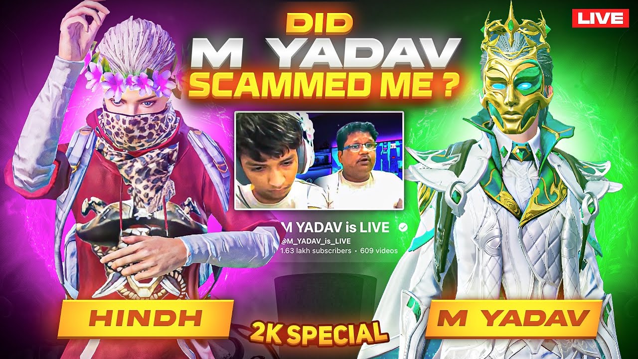 When M Yadav face me on live stream😮‍💨! my gameplay shock him🥶@M_YADAV_is_LIVE