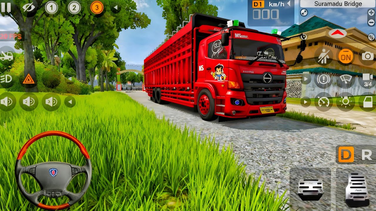 Game Truk Hino Bawa Muatan Dari Pinggir Jalan l Mod Bus Simulator Indonesia