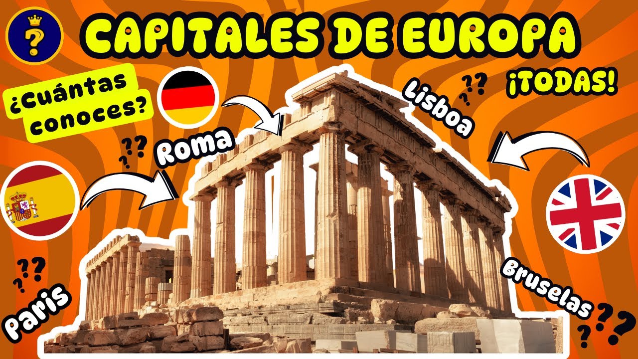 ✈ Adivina las CAPITALES de EUROPA - 50 CAPITALES | &iquest;Cu&aacute;ntas conoces?🧠 Test/Quiz/Trivia Geograf&iacute;a