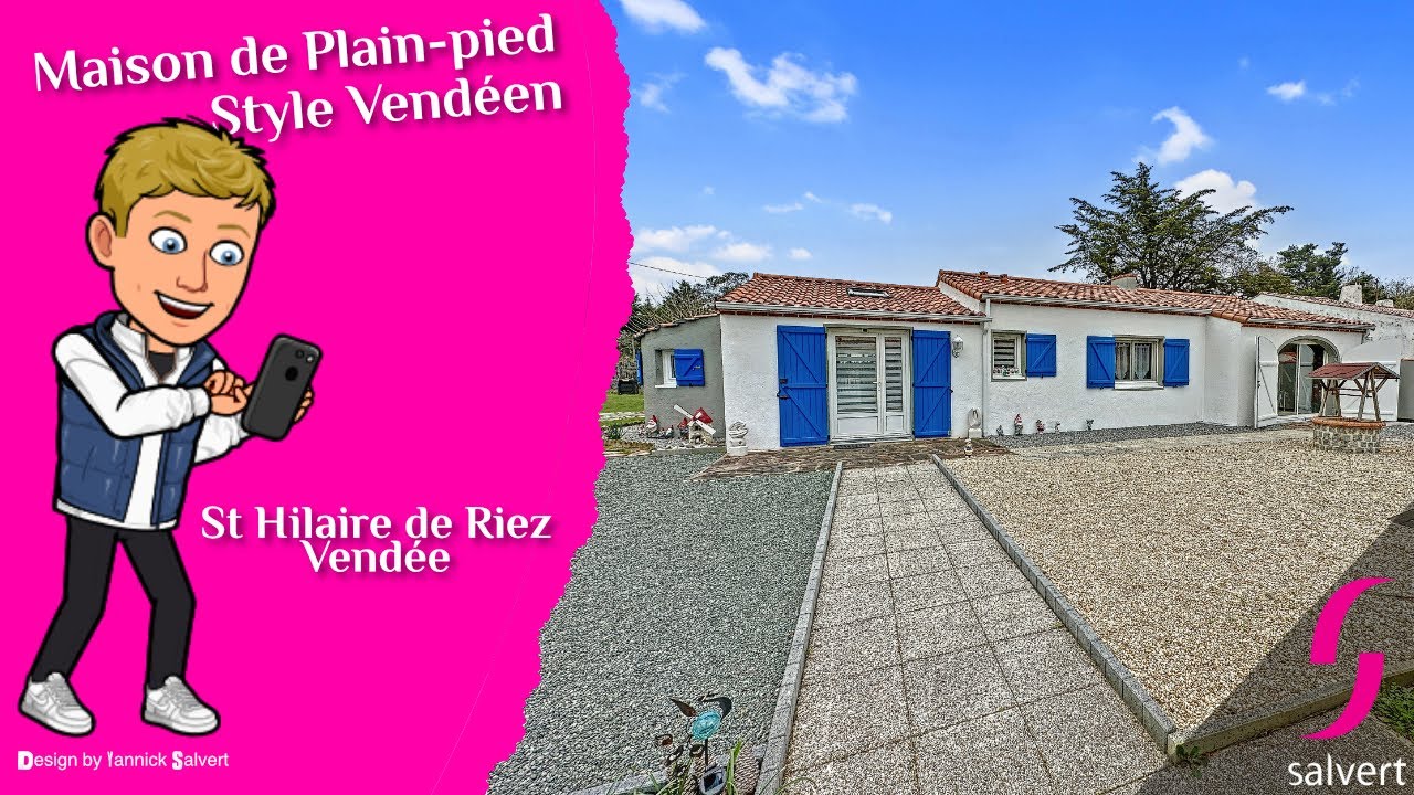 Maison de Plain-Pied - Style Vendéen - St Hilaire de Riez