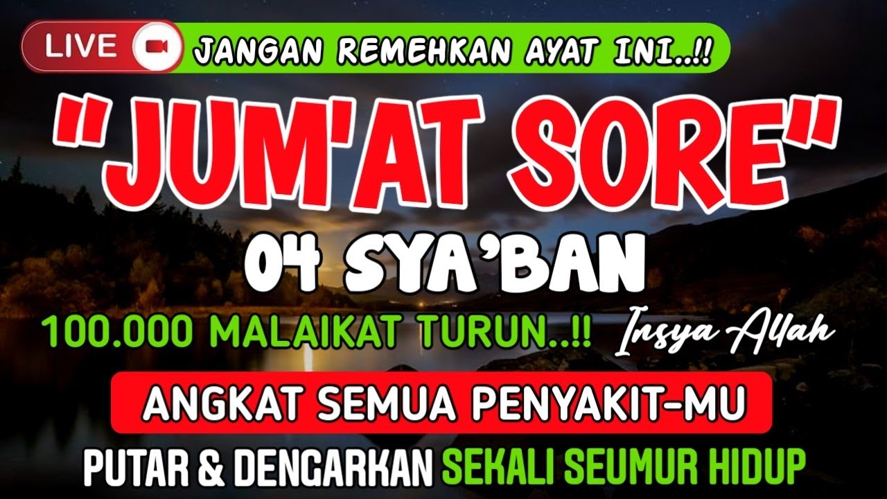 KUN FAYAKUN 🤲..!! CUKUP PUTAR 1X AY4T INI INSYAALLAH PENY4KIT LANGSUNG S3MBUH TOTAL❗