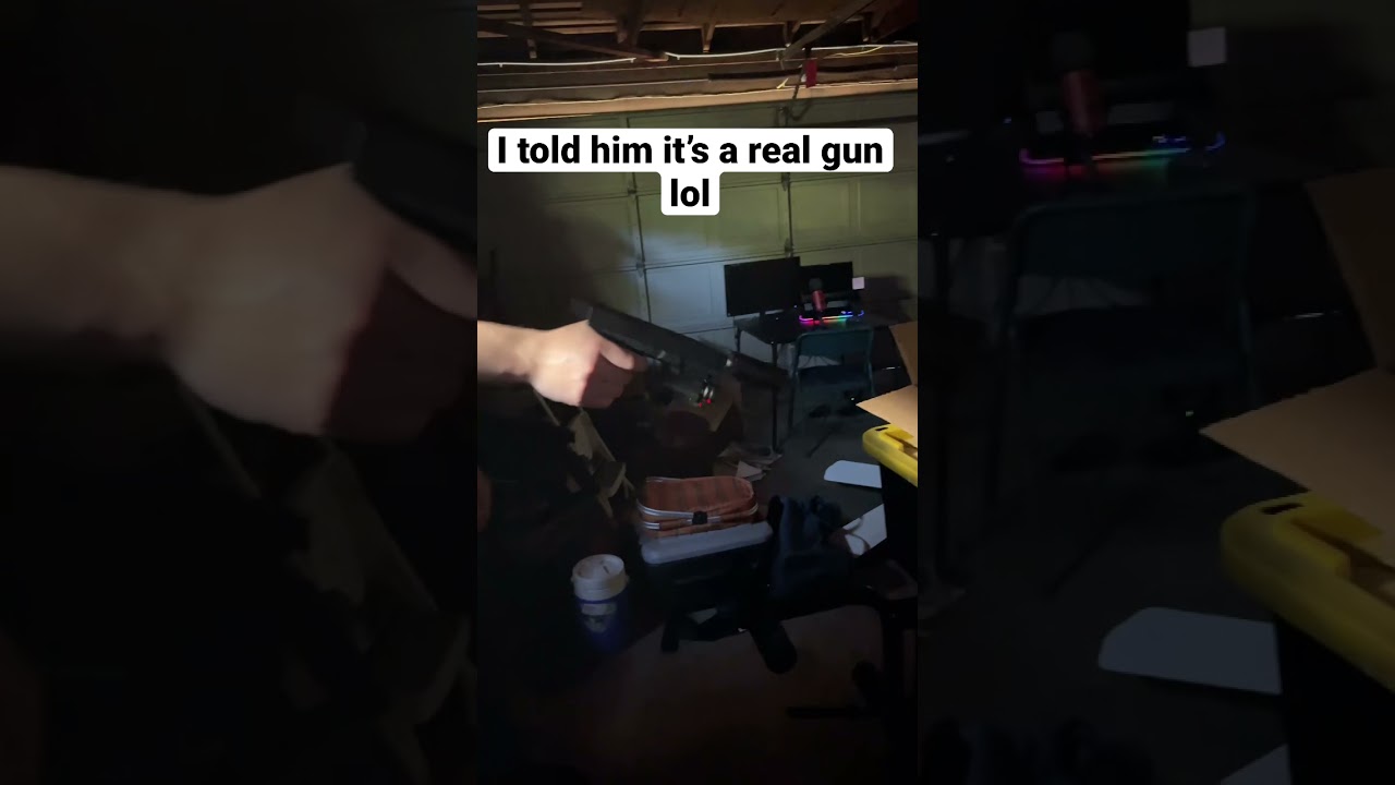 I didn&rsquo;t tell him it was Airsoft