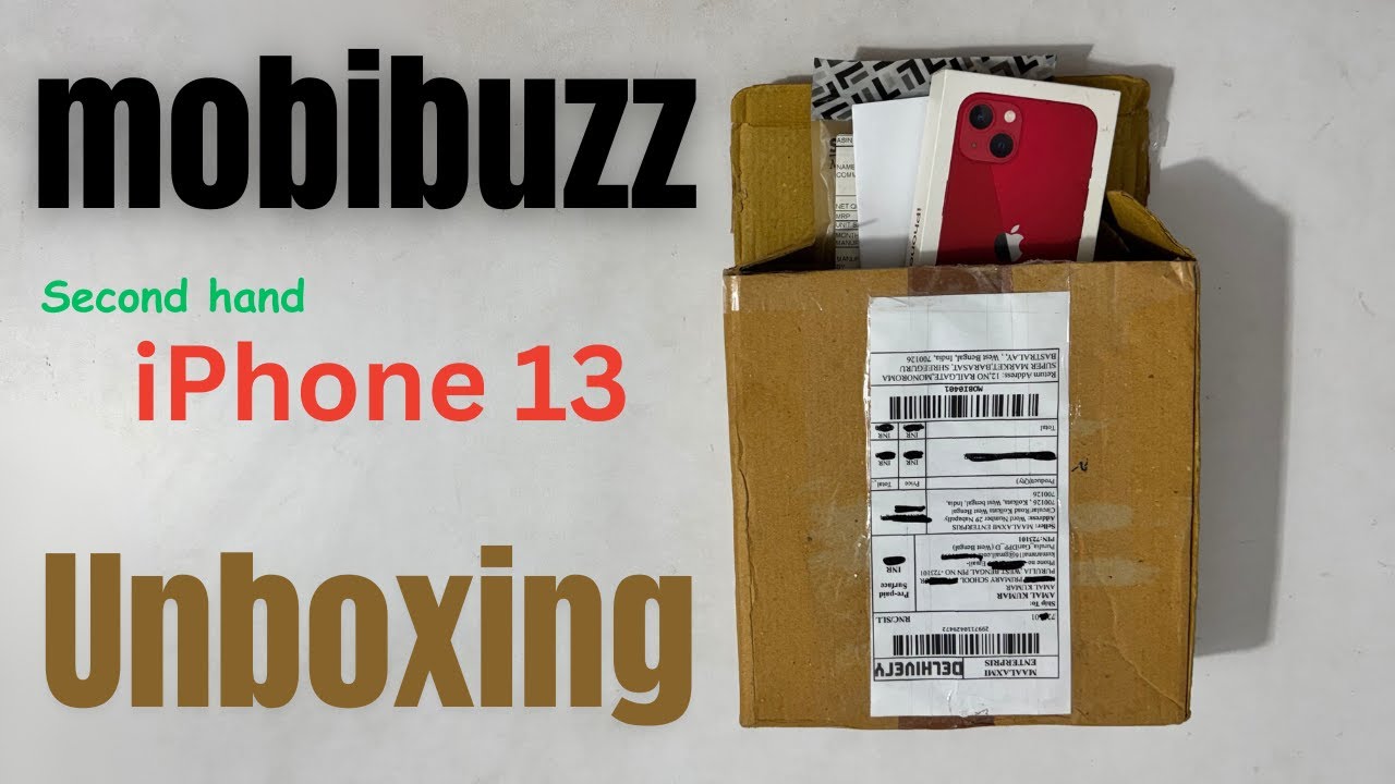 mobibuzz Second Hand iPhone 13 Unboxing and Testing