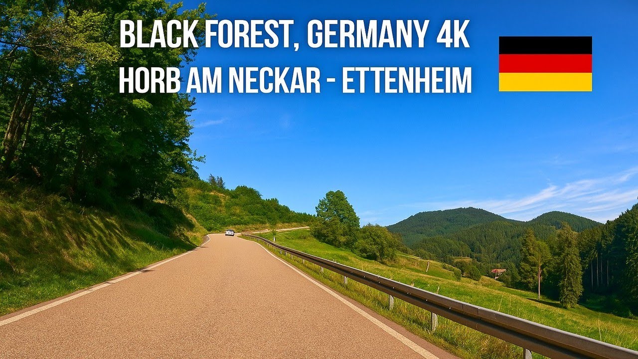 🚗 Real-Time Drive: Horb am Neckar → Ettenheim | Scenic Black Forest Route via Freudenstadt & Lahr 🇩🇪
