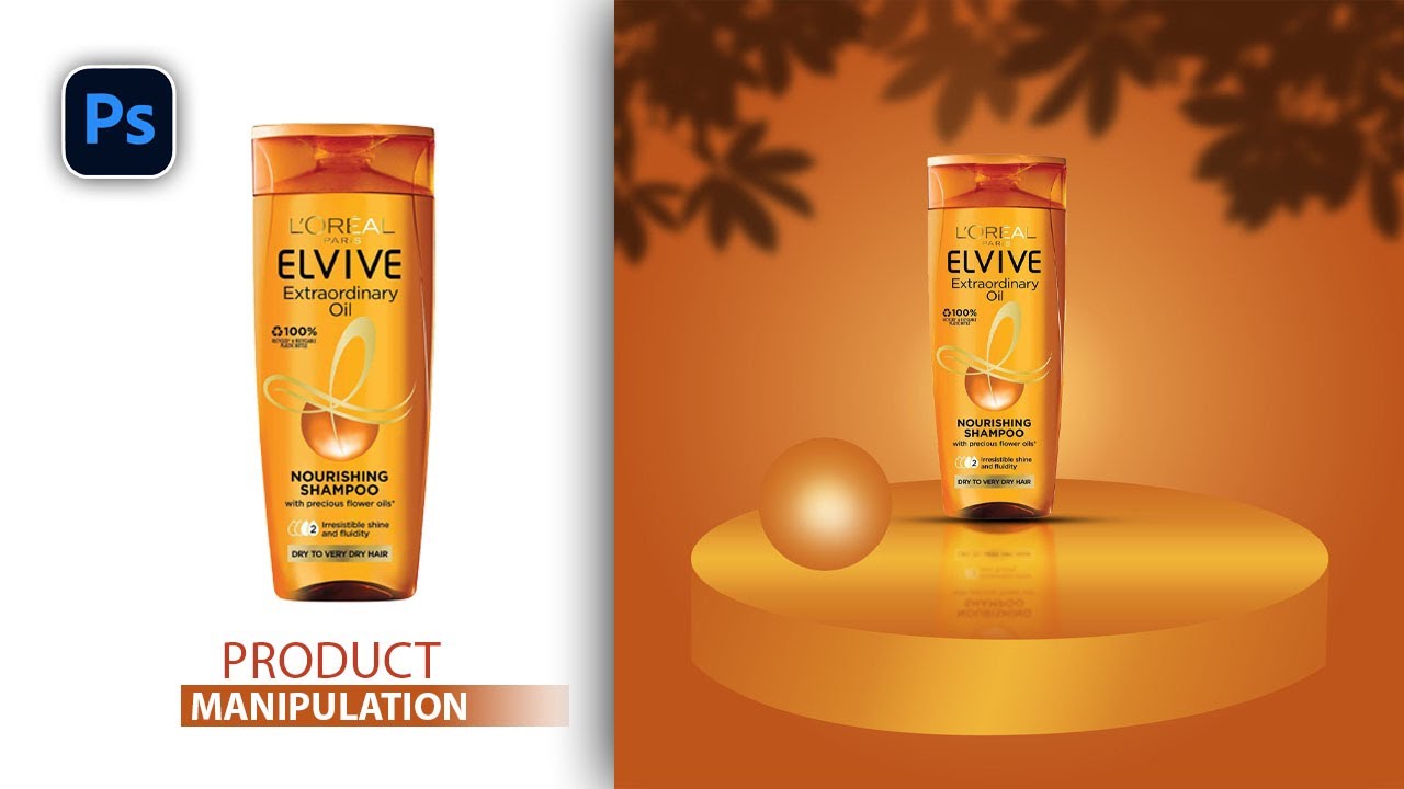 Elvive Shampoo Product Manipulation in Photoshop | Creative Photo Editing Tutorial