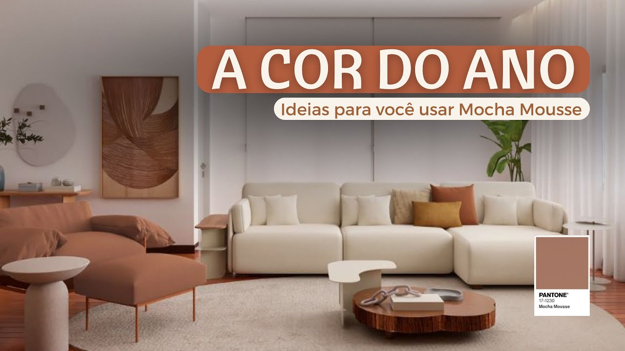Como aplicar a COR DO ANO 2025 na Decoração de Interiores? Moucha Mousse! #decor2025 #home