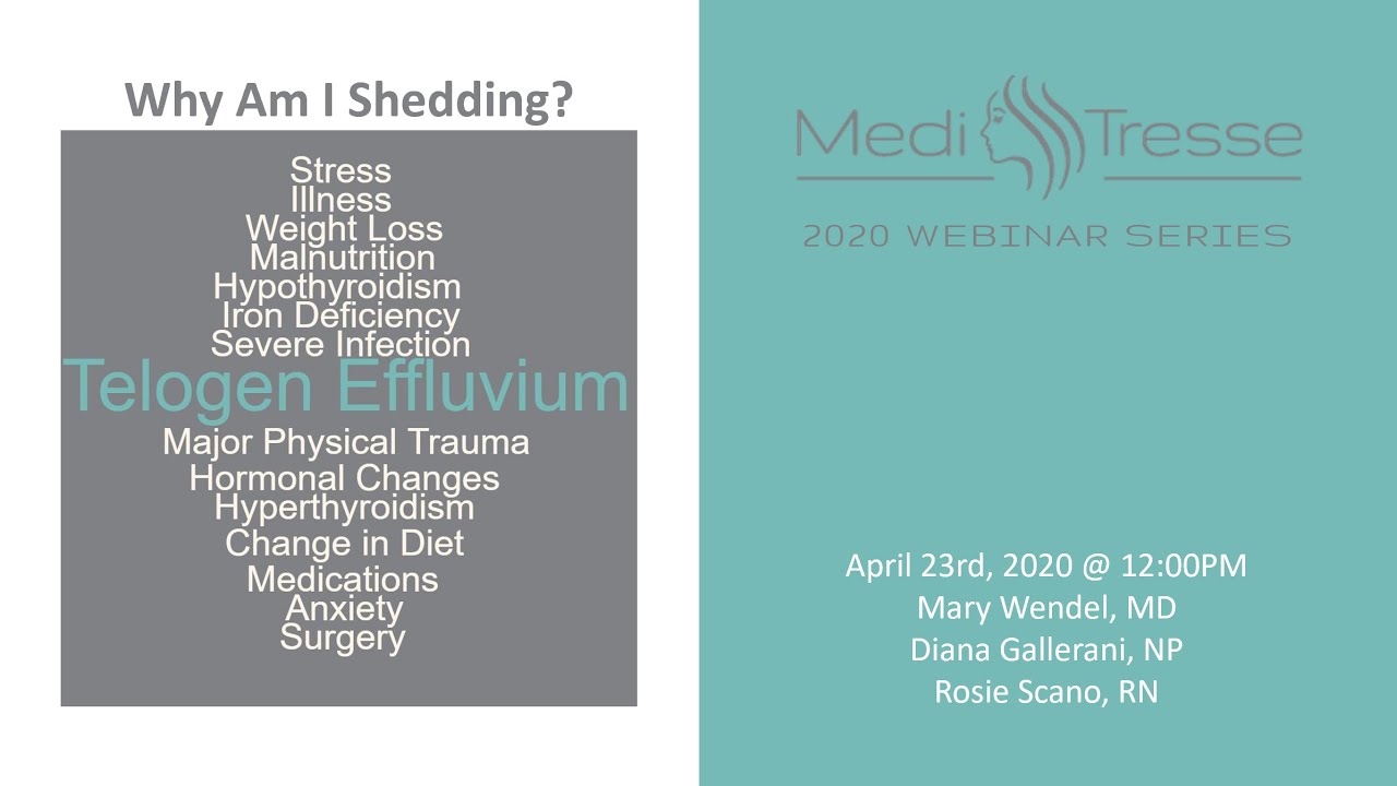 Why Am I Shedding Webinar Part 1 About Telogen Effluvium