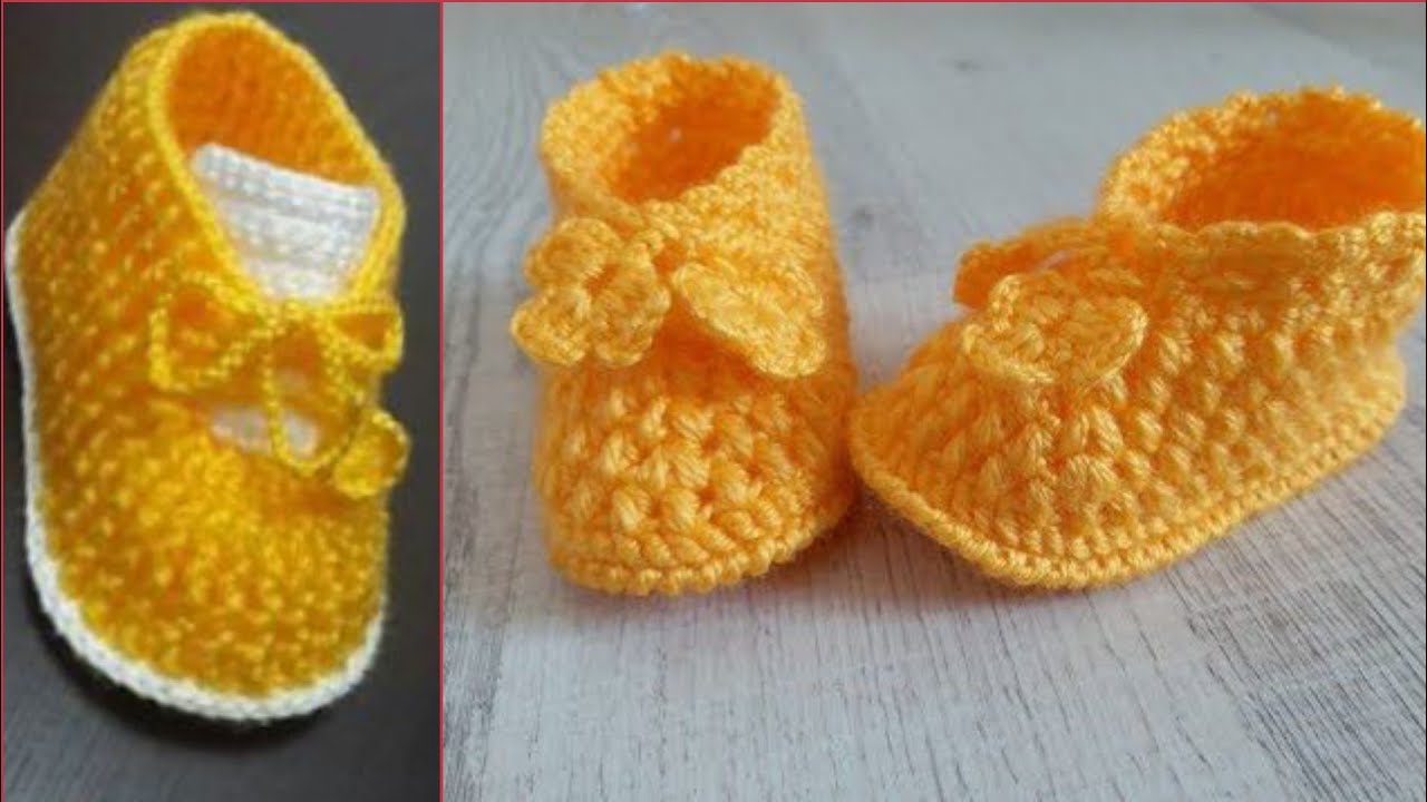How to make DIY Baby boots, Crochet Knitted kids shoes making! tutorial