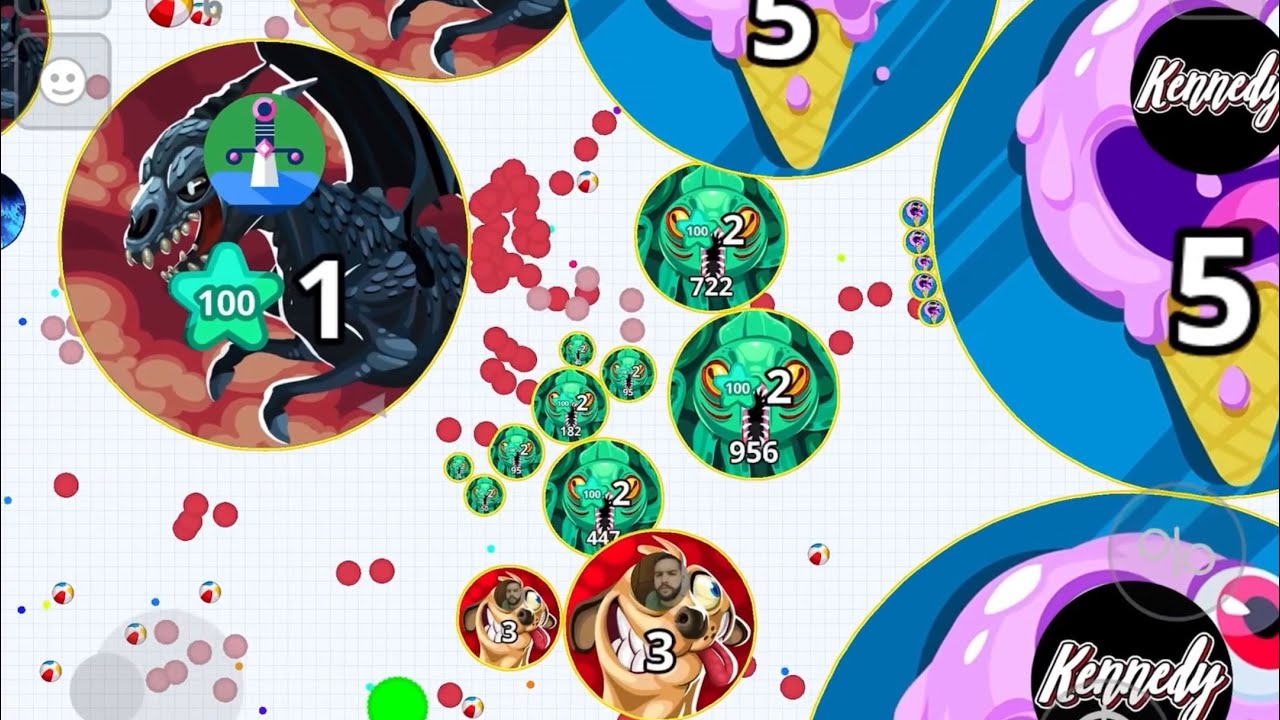 TKS vs NTP - CLAN WAR (AGAR.IO MOBILE)