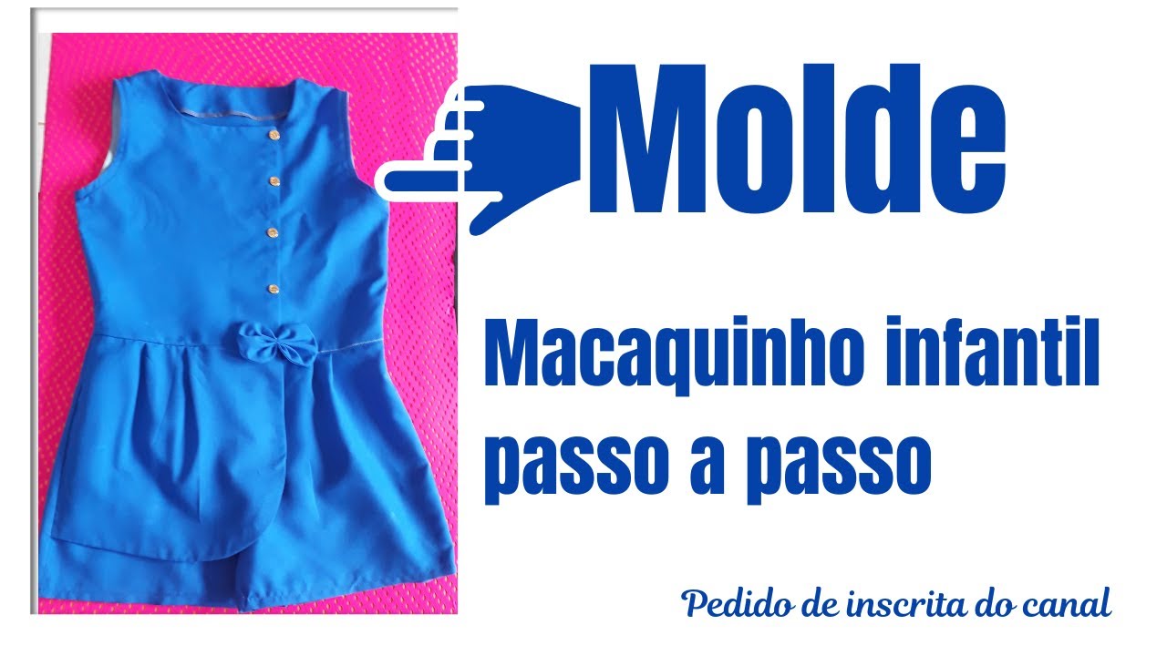 Macaquinho infantil passo a passo Molde,Gláds Bandas, Costurandopano.com