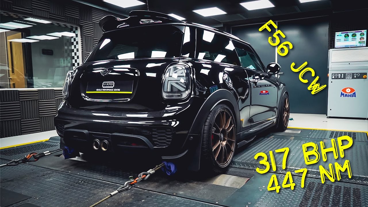 MINI F56 JCW remap 317 BHP / 447 NM with our bespoke ECU calibration. 👌