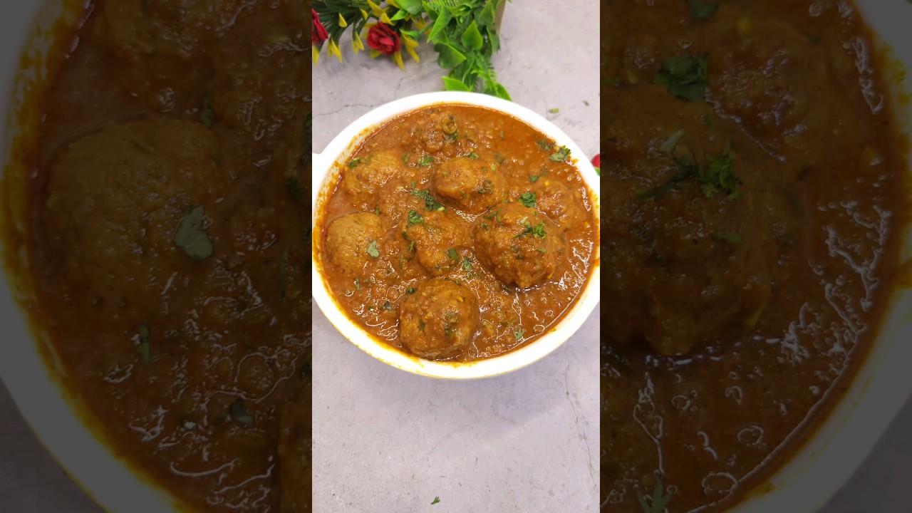 Suran kofta curry #shorts #youtubeshorts #shortvideo
