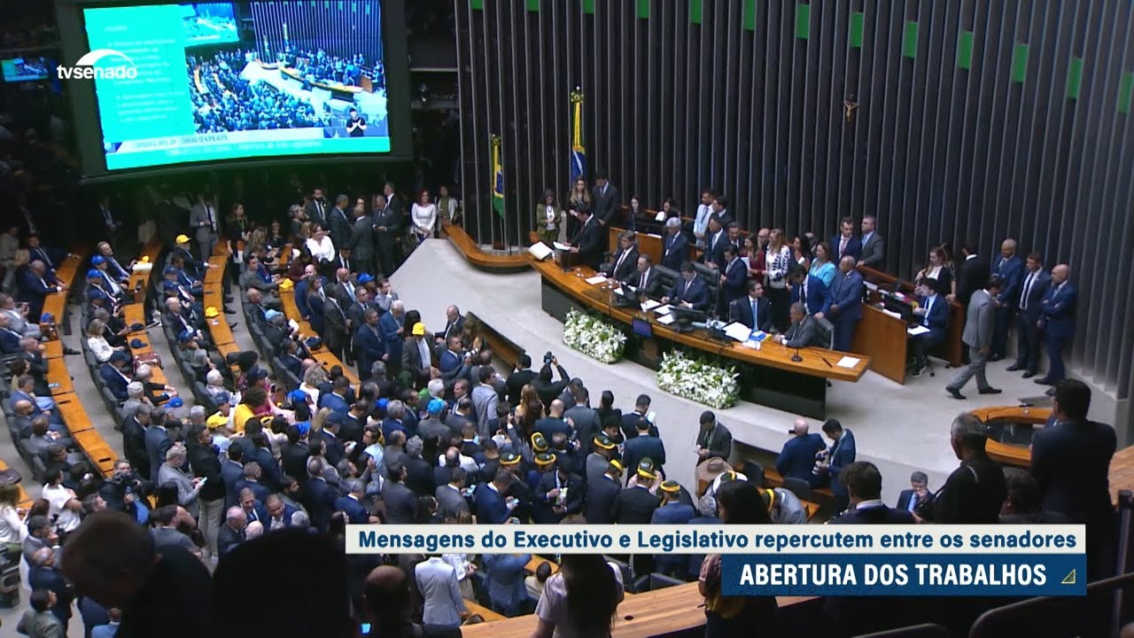 Senadores repercutem mensagem do governo ao Congresso na abertura do ano legislativo